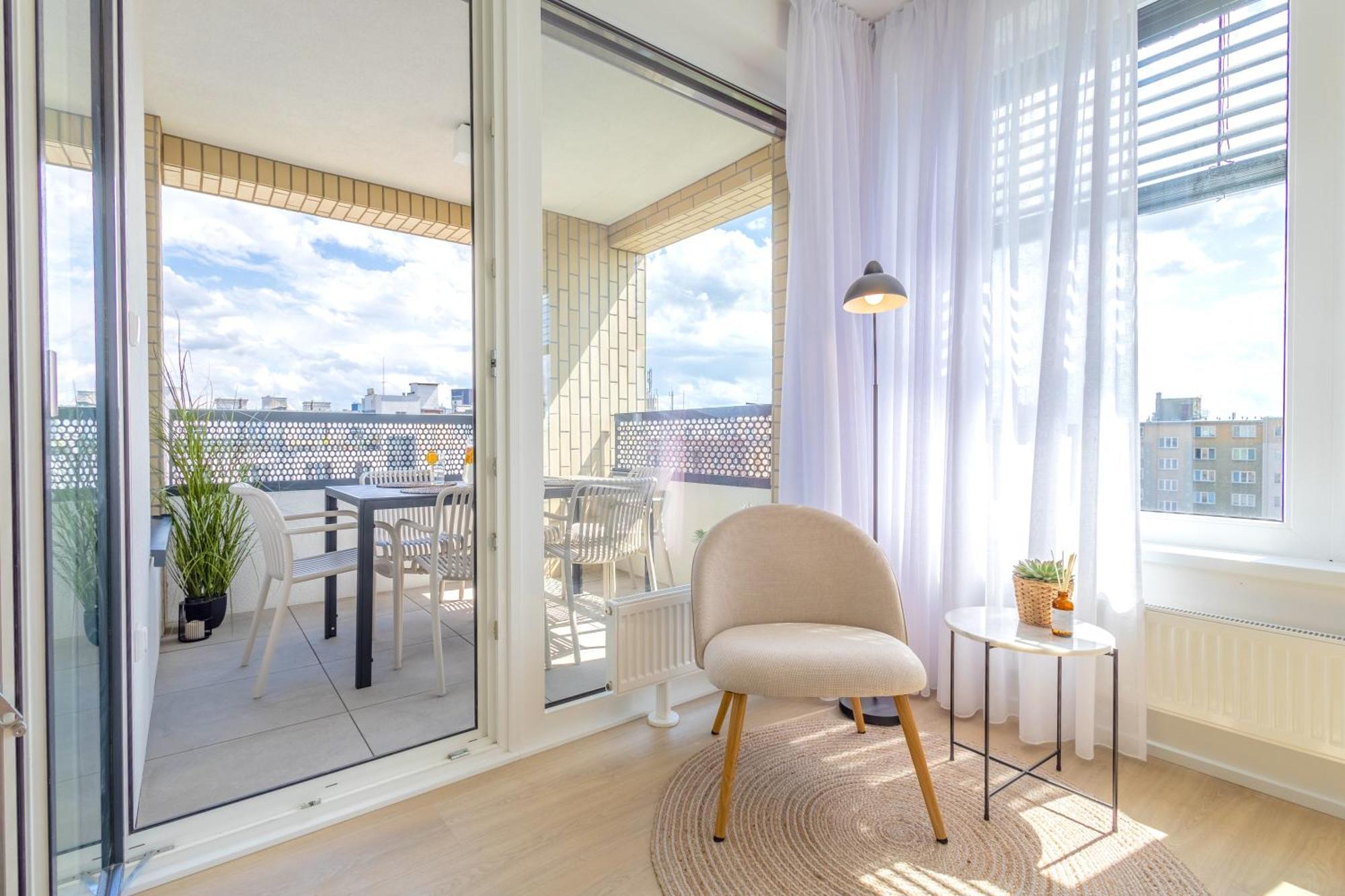 Ferienwohnung Bright 2Br - 5Th Floor, Balcony, Free Parking By Gravity Prag Exterior foto